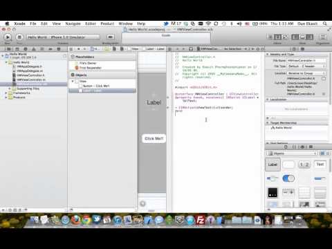 Hello World on Xcode (Simple Application)
