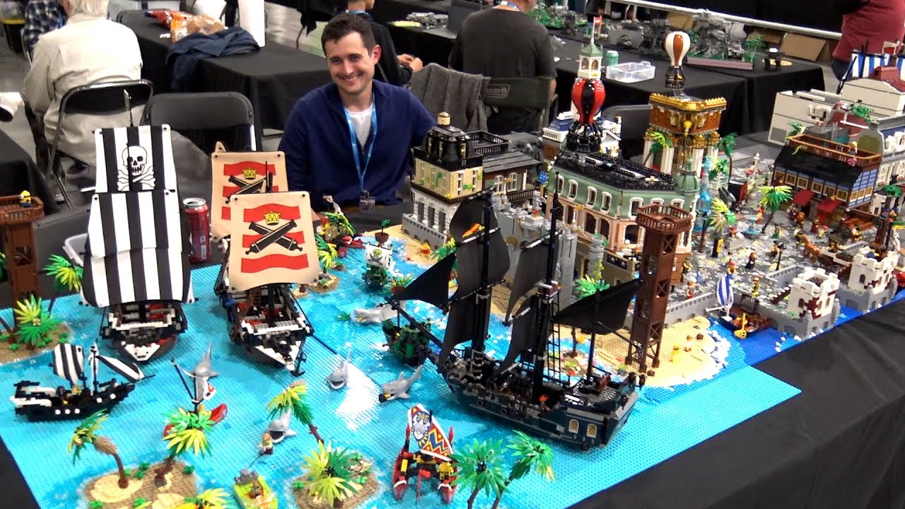 Custom LEGO Pirate Harbor & Seaside Market Town