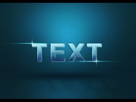 Tutorial Photoshop cs D Text Glass