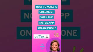iPhone Tip: Checklist in Notes app