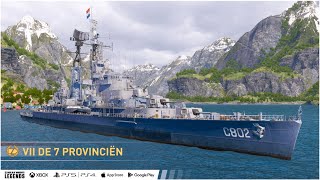 Крейсер De 7 Provincien в World of Warships Legends