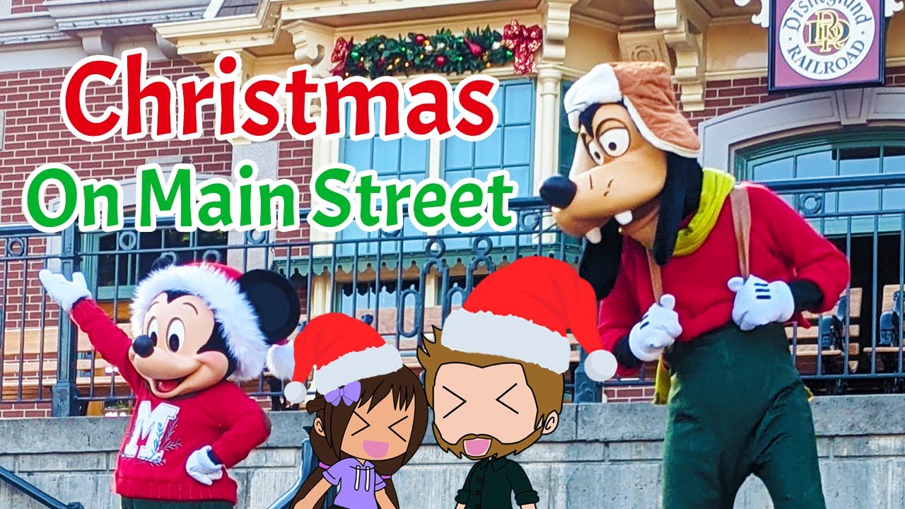Main Street Rope Drop Walkthrough Disneyland Christmas 2022 YouTube