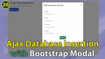 Laravel CRUD Operation using AJAX and Bootstrap Modal |  Step by Step Process with less Coding | #1