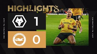 Lemina strikes early! | Wolves 1-0 Brighton | FA Cup highlights by Wolves 29,584 views 2 months ago 6 minutes, 54 seconds