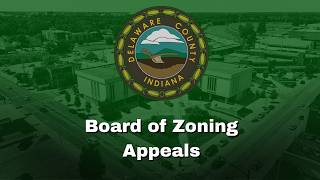 Board of Zoning Appeals Meeting May 28th 2026