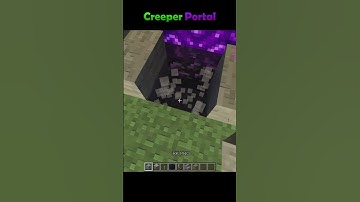 Minecraft Creeper portal build hack  #trending #minecraft  #youtubeshorts #minecraftbuilding #shorts