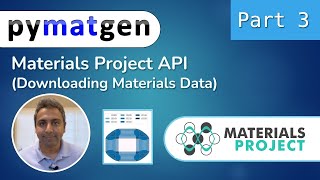 Pymatgen Tutorial 3 Materials Project Api downloading Large Materials Data Sets