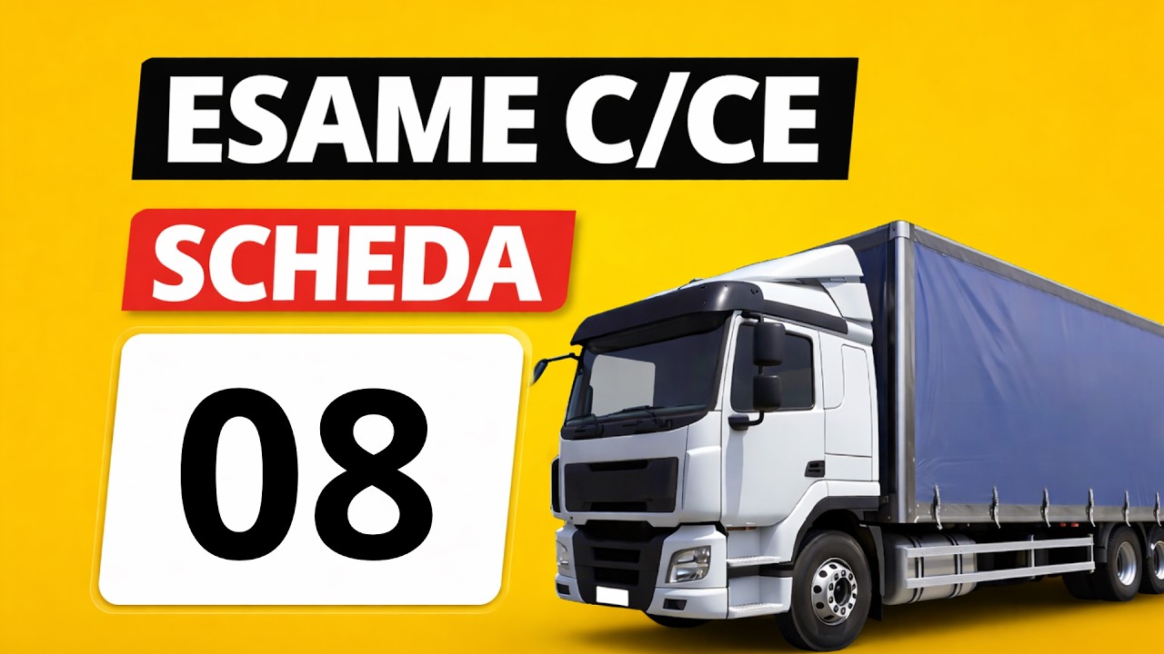 Quiz patente C - CE Simulazione esame, scheda N. 8