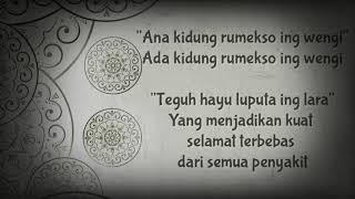 Adeeeemmmm banget di hati................... Kidung Rumekso Ing Wengi @karya Sunan Kali Jaga