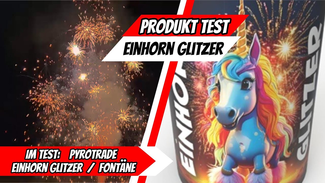 PYRO Test /// Pyrotrade /// Einhornglitzer