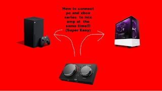 How to connect Astro mix amp to PC and next gen consoles at the same time with AUX cord (Super Easy)