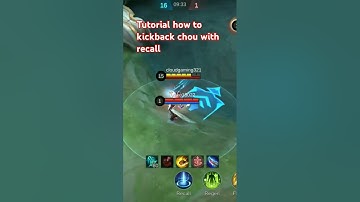 #mobilelegends #mlbb #tutorial #chou #kickback #fyp how to kick back chou with recall super easy