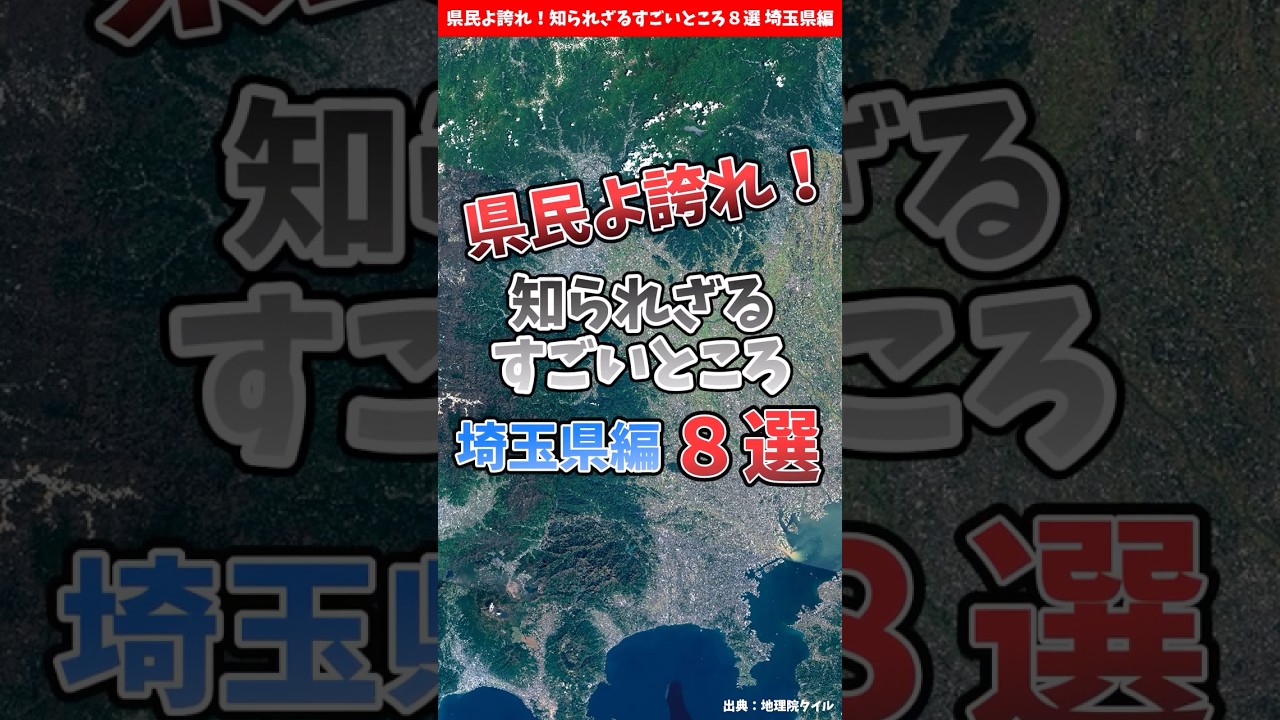 【埼玉県】県民よ誇れ！知られざるすごいところ８選【都道府県別】 / Surprising Facts About Saitama #shorts #埼玉県