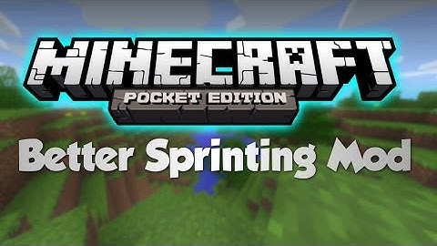 Better Sprinting Mod Minecraft Pocket Edition 0.8.1
