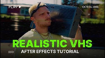 How To Create VHS Effect in After Effects | FREE After Effects Plugin Tutorial