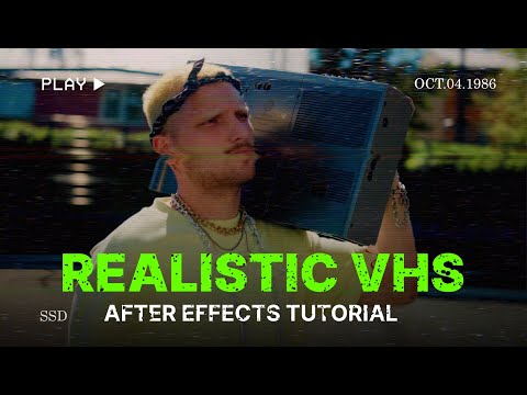 How To Create VHS Effect in After Effects | FREE After Effects Plugin Tutorial