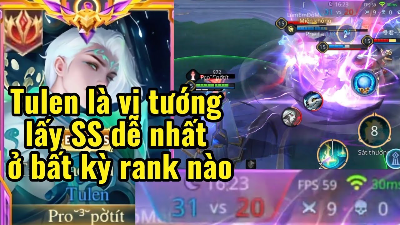 Trận đấu cực hay team bạn thủ cực chì nhưng vẫn lụm 2 sao của Tulen