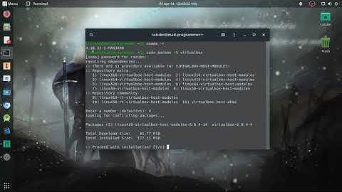 How to install virtualbox on manjaro linux