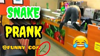 Snake prank funny snake prank compilation 2021