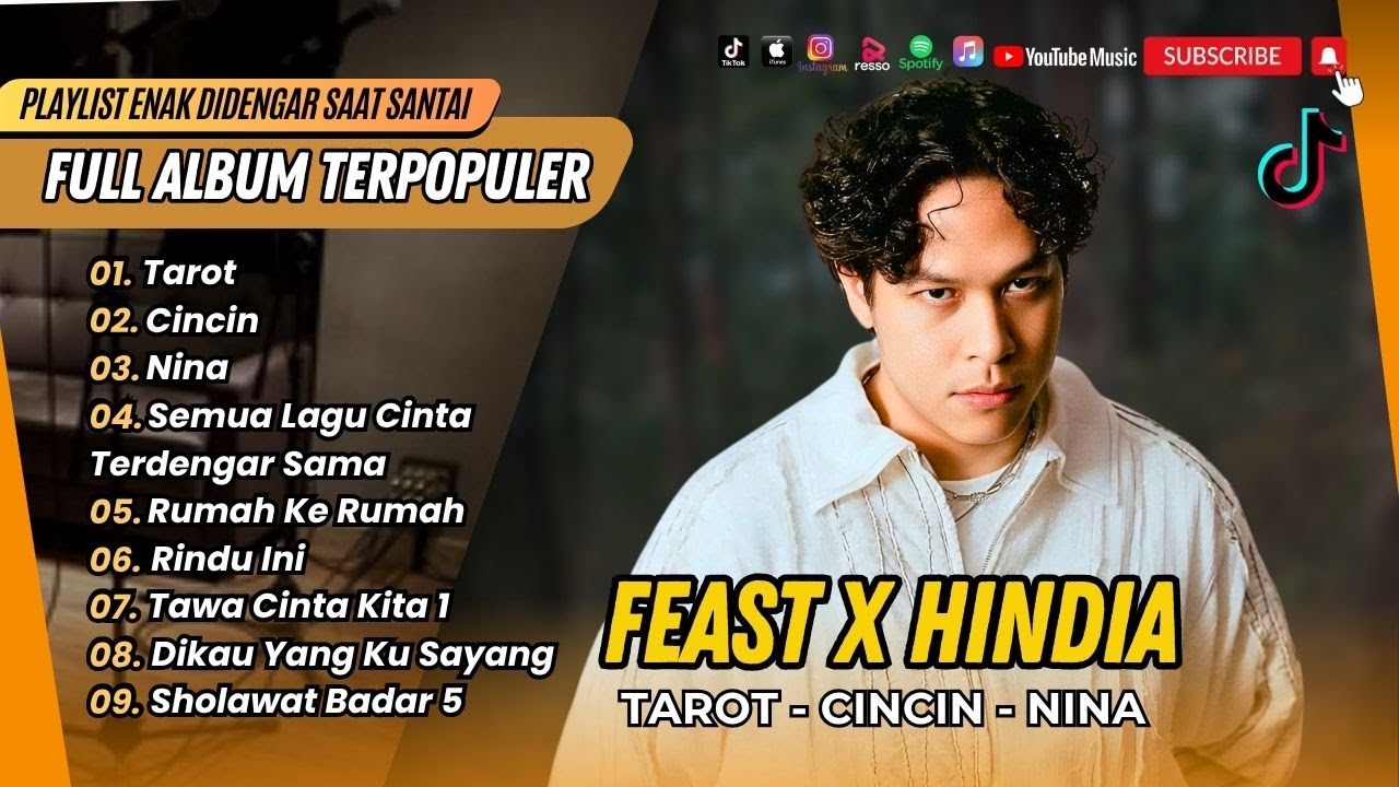 TAROT - FEAST | CINCIN - HINDIA | NINA | RUMAH KE RUMAH || LAGU POP TERPOPULER 2025