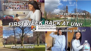 FIRST WEEK BACK AT UNI VLOG! : SETTLING IN, CAMPUS WALKS, ASSIGNMENTS & ZOOMS!