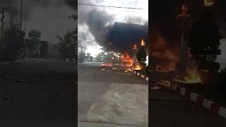 Kebakaran Pom Bensin Semoga Terkondian Dg Baik