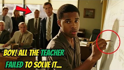 10 Math Professor FAILED to Solve a COMPLEX EQUATION, But a Janitor