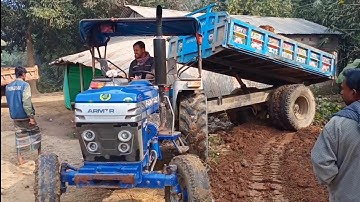 Soil Unloading Digital Facility by Hydrolic Tractor systems | Powertrack Euro 60 | Tractor video