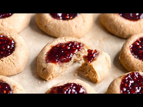 Jam Thumbprint Cookies, no gluten, no dairy, no eggs - Real Food Healthy Body