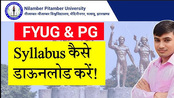 #npu Palamu syllabus #number pitambar University ka syllabus kaise download Karen