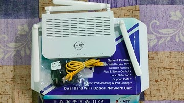 S-NET XPON ONT DUAL BAND ROUTER With Voice UNBOXING REVIEW | Dual Band Wifi ONU #BengaliTechAllInOne