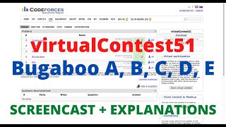 virtualContest51 | ScreenCast + Explanation