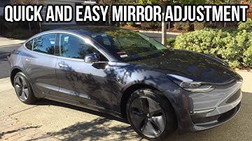 Quick and Easy Way to Adjust Mirrors on Tesla Model 3
