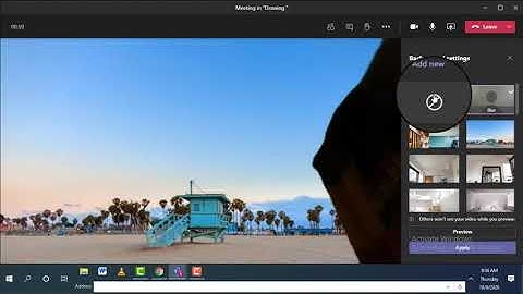 How do I change the background of a video call in Microsoft teams