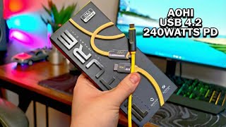 AOHI Adonis USB4.2 Cable - Review "240W PD ,120GBS SPEED!& 8K VIDEO SUPPORT!"