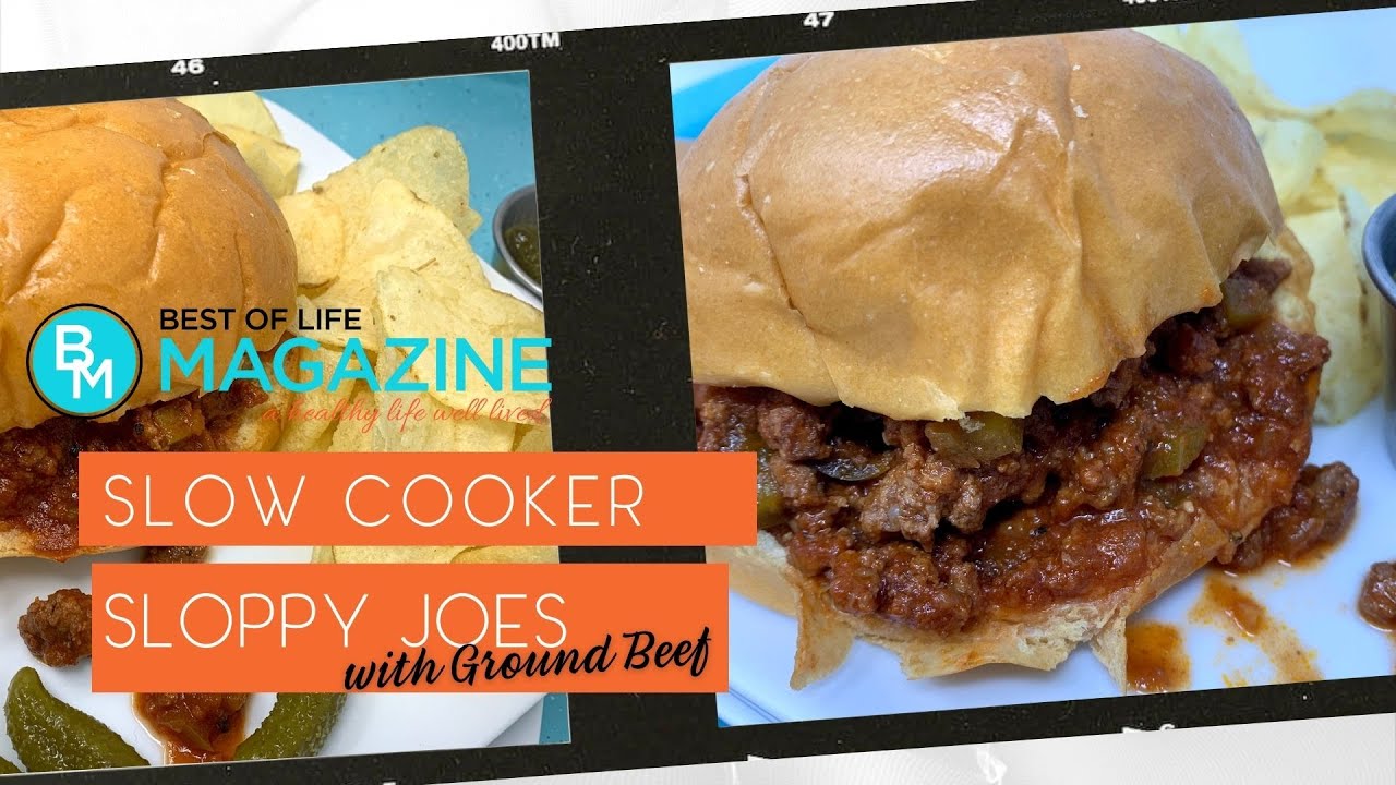 Homemade Sloppy Joes with Ground Beef Slow Cooker Recipe YouTube