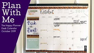 Plan With Me - The Happy Planner - 2019-2020 Desk Calendar - October