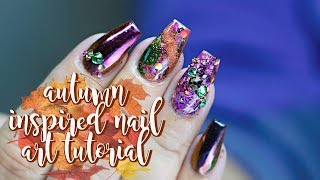 FALL / AUTUMN THEMED ACRYLIC NAIL TUTORIAL AND FULL COLOR CHANGE PREP