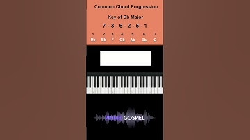 Common Chord Progression 7 - 3 - 6 - 2 - 5 - 1 in the Key of Db Major * altered chords*