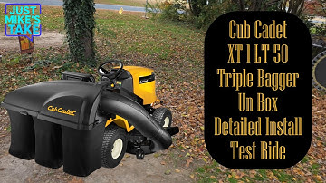 Cub Cadet XT-1 LT-50 Triple Bagger Install