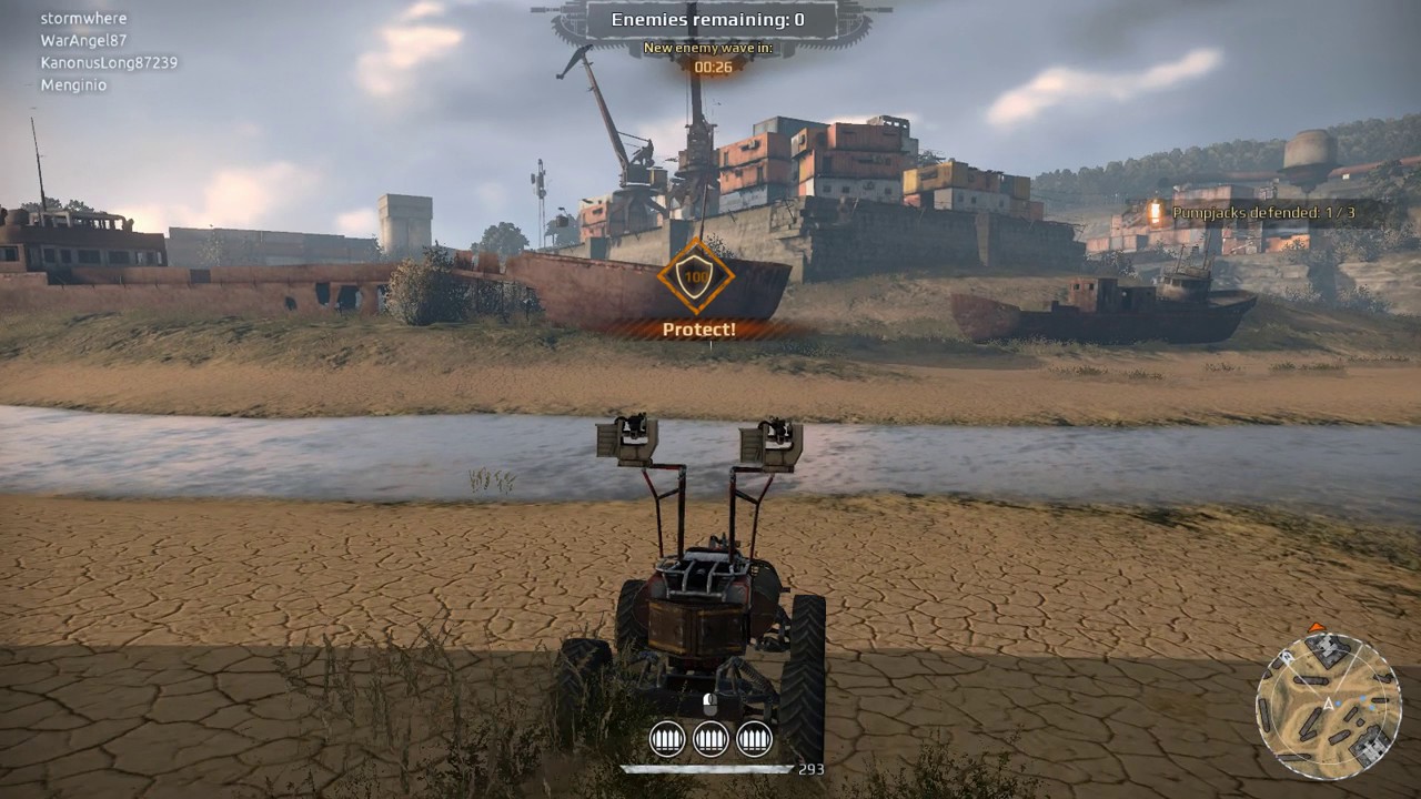 Crossout Closed beta defend gameplay