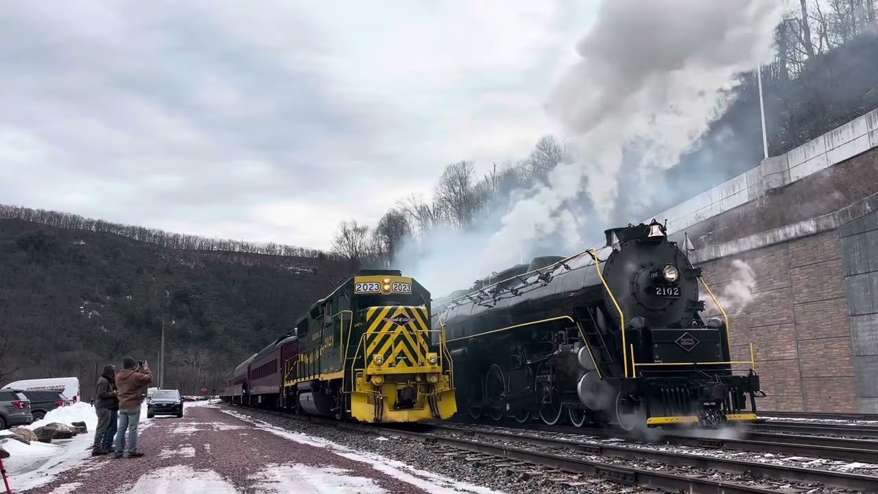 Chasing RBMN 2102’s first Iron Horse Rambles of 2025 from Hamburg PA to Jim Thorpe PA! 2/8/25