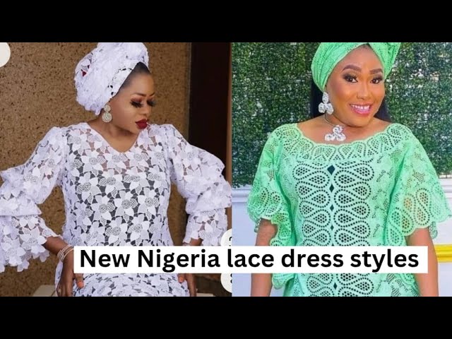 New designs of Nigerian & Senegal dry lace African dress styles for beautiful ladies New designs of Nigerian & Senegal dry lace African dress styles for beautiful ladies