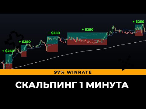 БЕЗУМНАЯ 1-минутная торговая стратегия скальпинга (97 WINRATE) 🤑🤑🤑