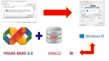Solved ADODC Connection in visual basic 6.0 with Oracle Database Windows 10 | VISUAL BASICS 6.0