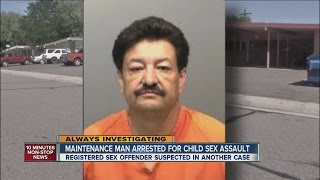 Maintenance man arrested on child sex assault charges