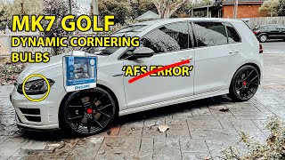 VW GOLF MK7 *DYNAMIC CORNERING BULB REPLACEMENT* (AFS ERROR FIX)