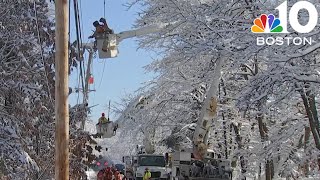 Crews continue to restore power to some Mass. residents