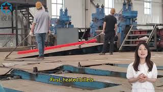 The Hot Rolling Process for Titanium Round Bars#titanium #manufacturing