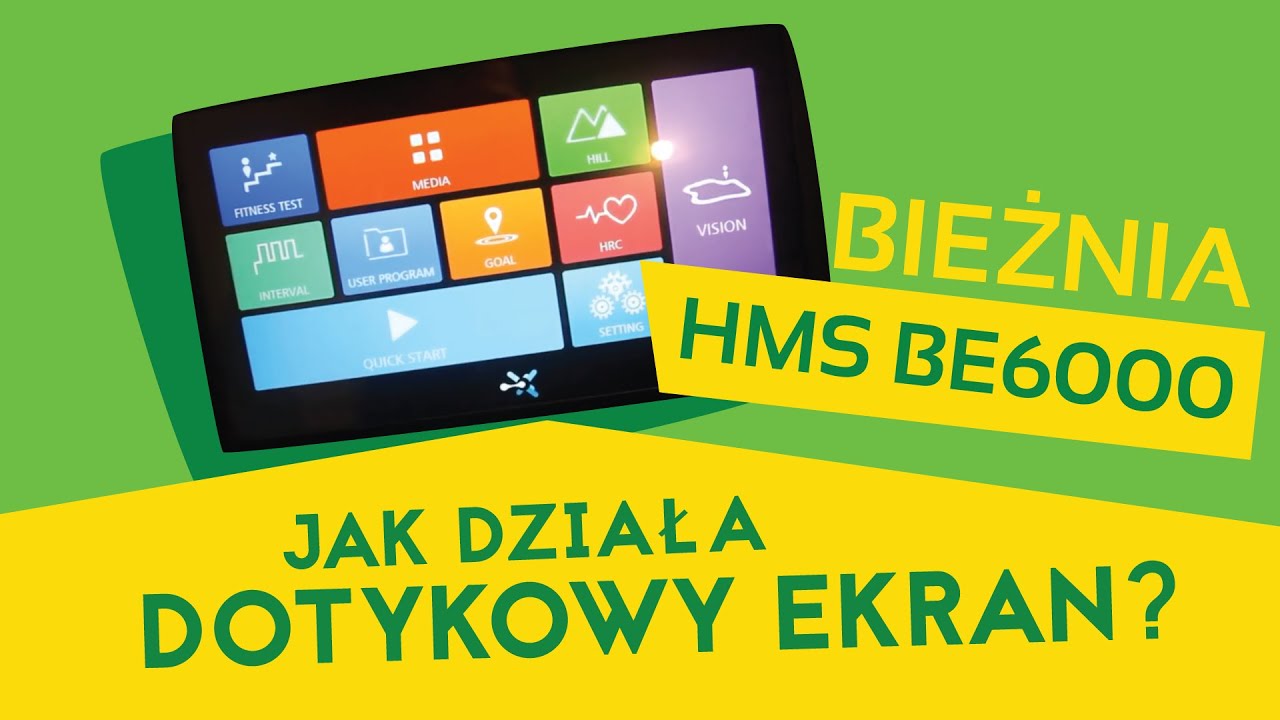 Bieżnia HMS BE6000 nowy panel 2022 jak działa dotykowy ekran? - YouTube